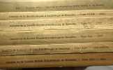 Annales de la Société Royale d'Archéologie - Mémoires rapports et documents - 6 volumes: TOME XXXVIII/1934 + XXXIX/1935 + XL/1936 + XLIV/1939/40 (VOL. ...
