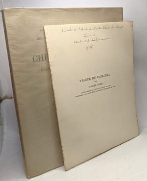 Cherchel et Tipasa - recherches sur deux villes fortes de l'Afrique Romaine - Bibliothèque archéologique et historique TOME XLIII + Valeur de Cherchel ...