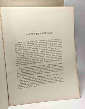 Cherchel et Tipasa - recherches sur deux villes fortes de l'Afrique Romaine - Bibliothèque archéologique et historique TOME XLIII + Valeur de Cherchel ...