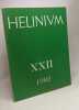 Helinium XXII - n°2 - 1982. Bakker De Laet Thili Waterbolk