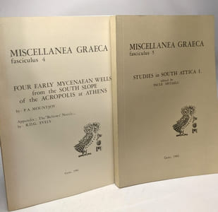 Miscellanea graeca - fasciculus: 1-2-3-4-5-7-8 (fascicul 6 manquant) - titre des fascicules en description