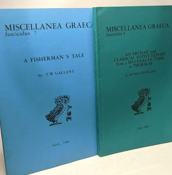 Miscellanea graeca - fasciculus: 1-2-3-4-5-7-8 (fascicul 6 manquant) - titre des fascicules en description. Mussche Spitaels Gale Vlietlinck Mountjoy ...