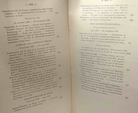 Les évêques de Saint-Omer depuis la chute de Thérouanne 1619-1708 / Mémoires de la société des antiquaires de la Morinie - TOME XXIX (1908-1909). Abbé ...