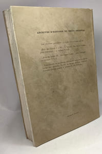 Archives d'Histoire du droit orientale - TOME IV