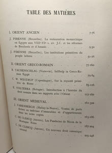 Archives d'Histoire du droit orientale - TOME IV