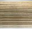 Chronique d'Egypte - bulletin p&eacute;riodique de la fondation &eacute;gyptologique reine Elisabeth - 11 volumes - entre 1947 et 1957 - ...