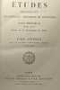 Études religieuses philosophiques historiques et littéraires - Revue Mensuelle - Table Générale des vingt-cinq premières années (1856-1880). Pères De ...