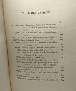 Oeuvres de Blaise Pascal publiées suivant l'ordre chronologique - TOME VIII depuis Juin 1658 jusqu'en Décembre 1658 + TOME IX depuis Décembre 1958 ...