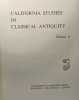 California Studies in Classical Antiquity: v. 6. Stroud Ronald  Austin Norman
