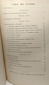 Histoire de la poste en Bourgogne des origines à 1793 / Mémoires de l'Académie des Sciences Arts et Belles Lettres de Dijon TOME CXIII 1960