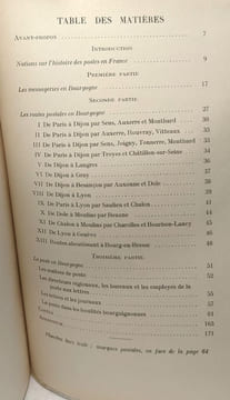 Histoire de la poste en Bourgogne des origines à 1793 / Mémoires de l'Académie des Sciences Arts et Belles Lettres de Dijon TOME CXIII 1960. Nougaret ...