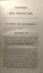 Histoire des français - TOME SEIZIEME - la France sous les Bourbons (1626-1650)