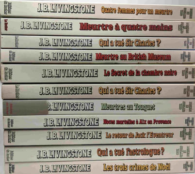 11 Livres de Linvingstone: Quatre femmes pour un meurtre + Meurtre à quatre mains + Qui a tué Sir Charles? + Meurtre au British Museum + Le Secret de ...