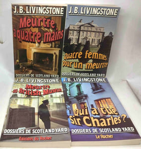 11 Livres de Linvingstone: Quatre femmes pour un meurtre + Meurtre à quatre mains + Qui a tué Sir Charles? + Meurtre au British Museum + Le Secret de la chambre noire + Qui à tué Sir Charles