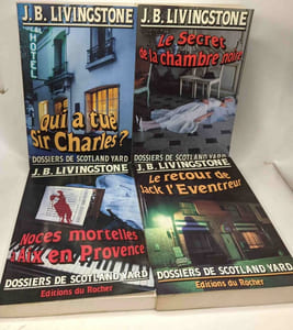 11 Livres de Linvingstone: Quatre femmes pour un meurtre + Meurtre à quatre mains + Qui a tué Sir Charles? + Meurtre au British Museum + Le Secret de la chambre noire + Qui à tué Sir Charles