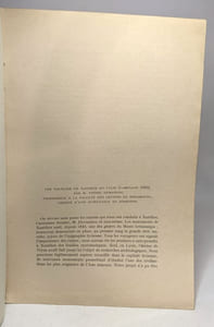 Les fouilles de Xanthos en Lycie - campagne 1950; 1951; 1952; 1953;1955 - compte rendu de l'académie des transcription