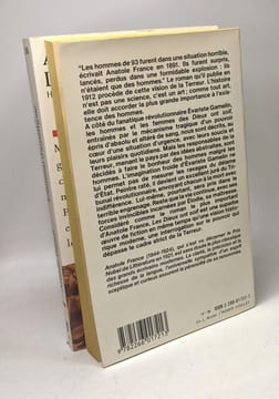 L'anneau d'améthyste - Histoire contemporaine III + Les Dieux ont soif --- 2 livres. Anatole France