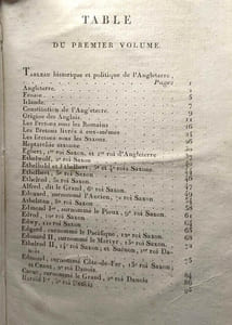 Histoire d'Angleterre à l'usage de la jeunesse depuis l'invasion de Jules-César dans cette île jusqu'au 1er Janvier 1823 - TOME PREMIER --- seconde éd. revue corrigée et augmentée