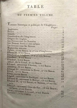 Histoire d'Angleterre à l'usage de la jeunesse depuis l'invasion de Jules-César dans cette île jusqu'au 1er Janvier 1823 - TOME PREMIER --- seconde ...
