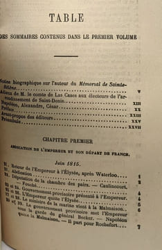 Le mémorial de Saint-Hélène - suivi de Napoléon dans l'Exil par O'Méara et du séjour du Dr Antommarchià Saint-Hélène - TOME PREMIER. Las Cases O'Méara