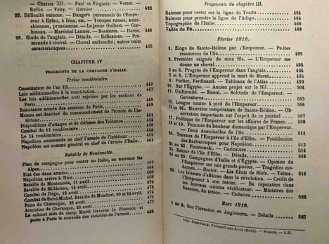 Le mémorial de Saint-Hélène - suivi de Napoléon dans l'Exil par O'Méara et du séjour du Dr Antommarchià Saint-Hélène - TOME PREMIER. Las Cases O'Méara