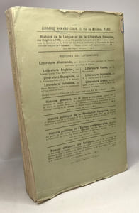 Histoire de la langue française des origines à 1900 - TOME III la formation de la langue classique 1600-1660 - PREMIERE PARTIE