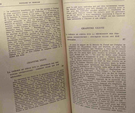 Histoire du mariage VI - les théories de l'inceste les bases biologiques du mariage / Bibliothèque scientifique. Westermarck Edward