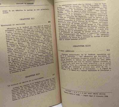 Histoire du mariage VI - les théories de l'inceste les bases biologiques du mariage / Bibliothèque scientifique. Westermarck Edward