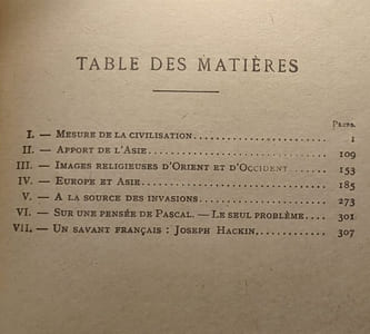 Bilan de l'Histoire