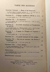 L'art romain - Que sais-je? n°1714