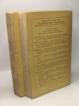 Thucydide - Histoire de la guerre du Péloponnèse - TOME PREMIER ET DEUXIEME / Classiques Garnier. Thucydide Jean Voilquin