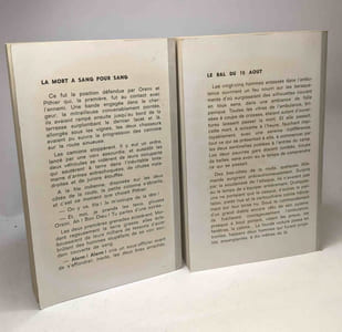 La mort à sang pour sang + Le bal du 15 Août + Le section des dingues + Un tueur solitaire - 4 livres Collection "Feu"
