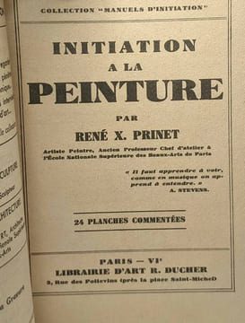 Initiation à la peinture / Collection "Manuels d'initiation". René-X. Prinet