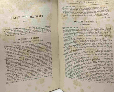Le Wagner de "Parsifal". Orné de planches hors-texte reproduisant les Décors et Costumes créés pour les représentations de "Parsifal" données à ...