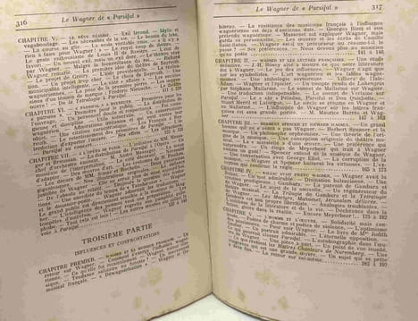 Le Wagner de "Parsifal". Orné de planches hors-texte reproduisant les Décors et Costumes créés pour les représentations de "Parsifal" données à ...