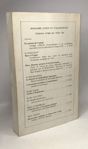 Europe et Amérique où va l'Angleterre? / Marxisme d'Hier et d'Aujourd'hui