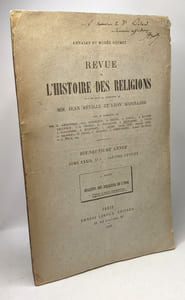 Bulletin des religions de l'Inde --- Revue de l'histoire des religions 19e année TOME XXXIX n°1 Janvier-Février