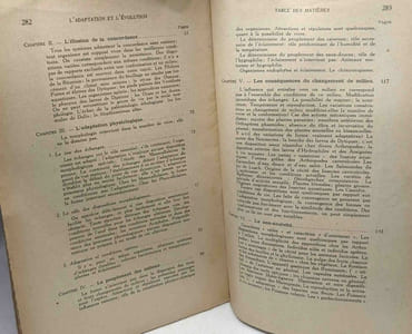 L'adaptation et l'évolution / bibliothèque de synthèse scientifique