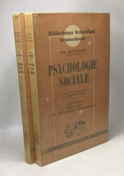 Psychologie sociale - TOME PREMIER: Motivation et psychologie différentielle + TOME SECOND: Personnalité et interation sociale / Bibliothèque ...