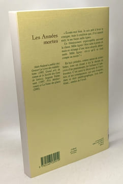 Les années mortes. Nadaud Alain