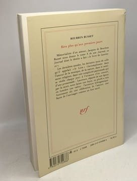 Au vent de la mémoire - Journal VI (1976) + Bien plus qu'aux premiers jours - Journal X (1985). Busset Bourbon