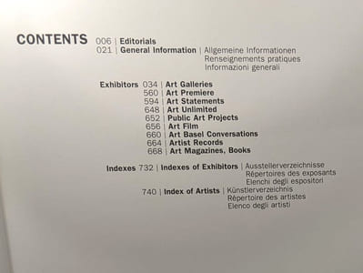 Art 38 Basel 13 - 17 6 07: The Art Show / Die Kunstmesse / La Foire D'art / La Mostra D'arte