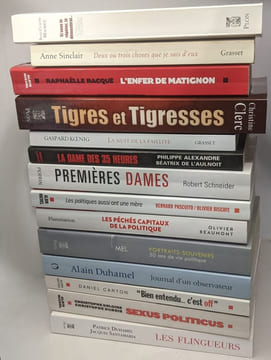 14 livres de journalisme politique (voir description complète): Si vous le répétez je démentirai... + Les flingeurs + Sexus Politicus + Bien ...