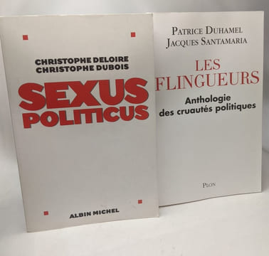 14 livres de journalisme politique (voir description complète): Si vous le répétez je démentirai... + Les flingeurs + Sexus Politicus + Bien ...