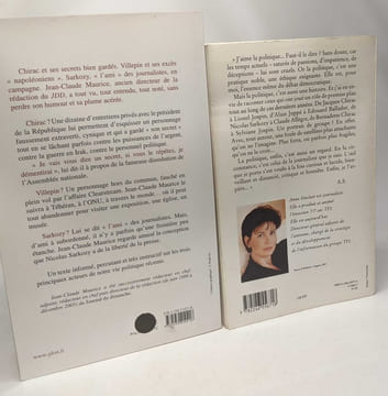 14 livres de journalisme politique (voir description complète): Si vous le répétez je démentirai... + Les flingeurs + Sexus Politicus + Bien ...