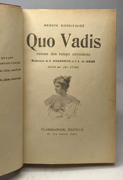 Quo Vadis - roman des temps néroniens - traduction de B. Kozakiewicz et J.-L. de Janasz. Henryk Sienkiewicz