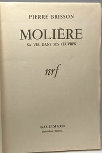 Molière sa vie dans ses oeuvres