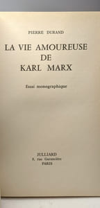 La vie amoureuse de Karl Marx
