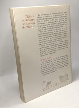 Théorie syntaxique et syntaxe du français. Nicolas Ruwet