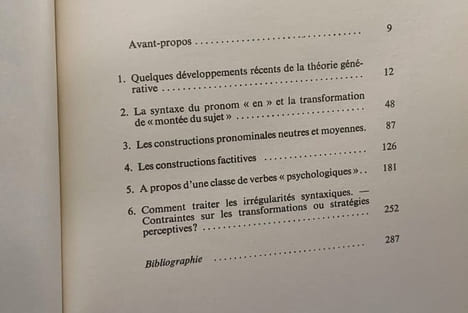 Théorie syntaxique et syntaxe du français. Nicolas Ruwet
